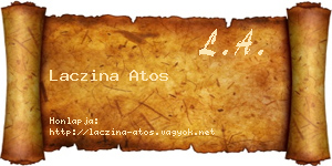 Laczina Atos névjegykártya